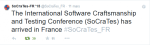 SoCraTesFr_PremierTweet