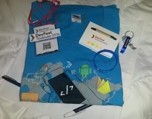 DevFest Toulouse 2016 goodies